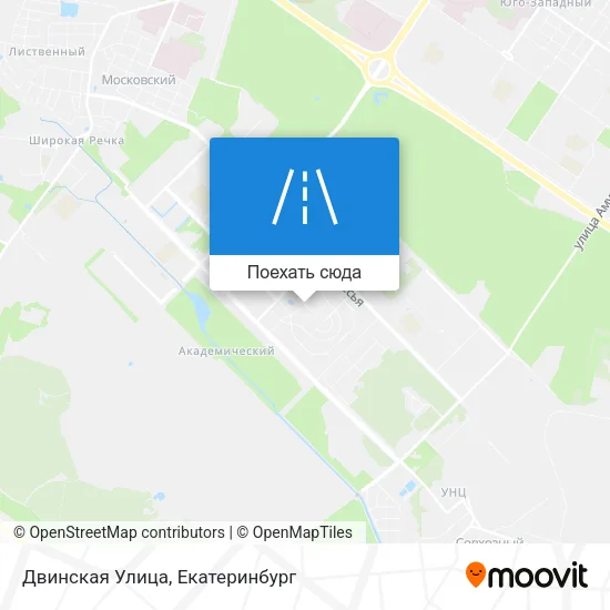 Карта Двинская Улица