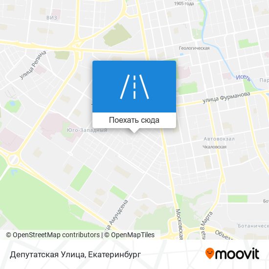 Карта Депутатская Улица