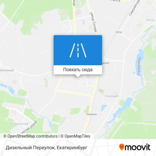 Карта Дизельный Переулок