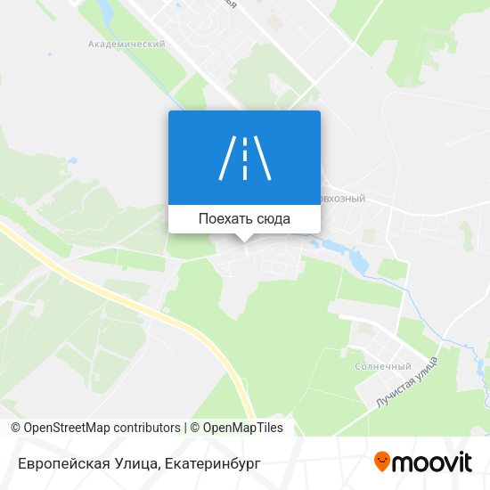 Карта Европейская Улица