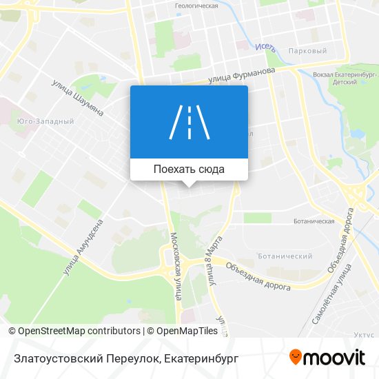 Карта Златоустовский Переулок