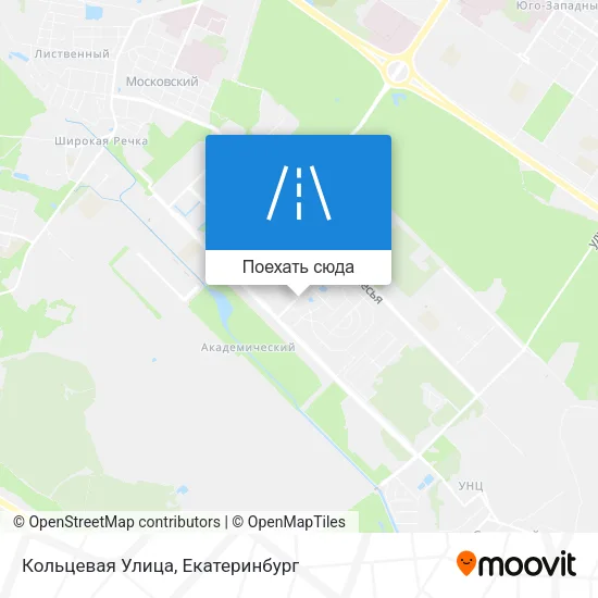 Карта Кольцевая Улица