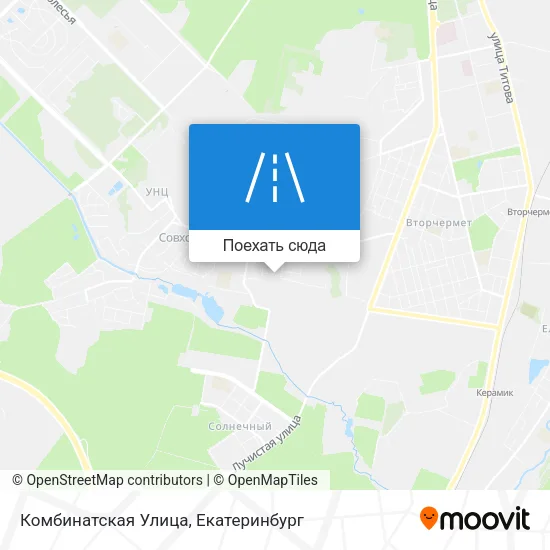 Карта Комбинатская Улица