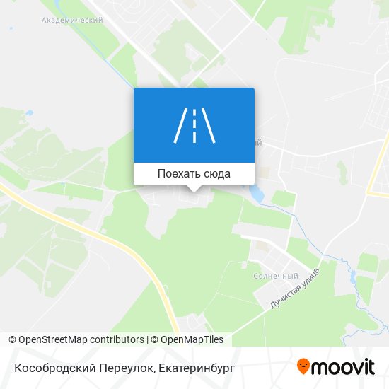 Карта Кособродский Переулок