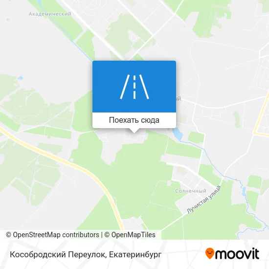 Карта Кособродский Переулок