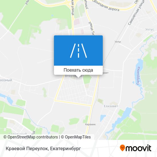 Карта Краевой Переулок