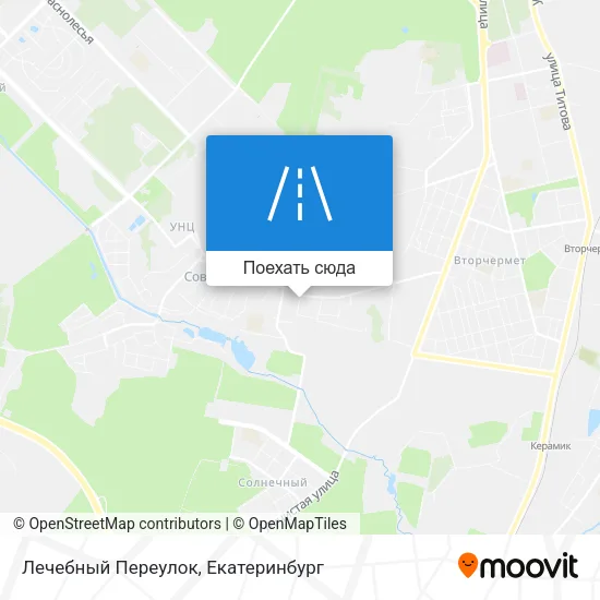 Карта Лечебный Переулок