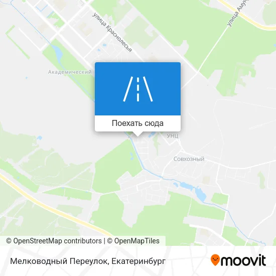 Карта Мелководный Переулок