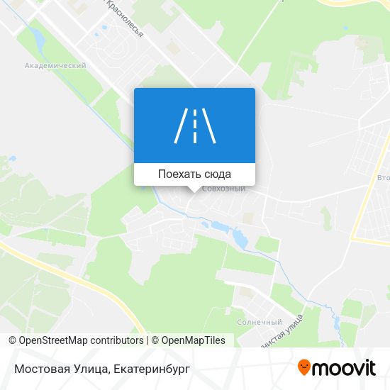 Карта Мостовая Улица