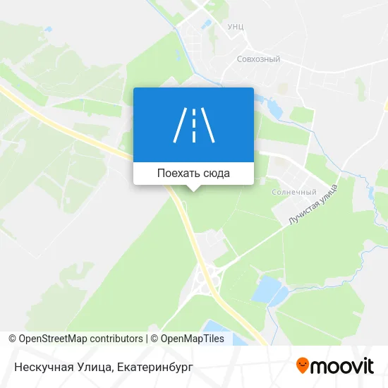 Карта Нескучная Улица