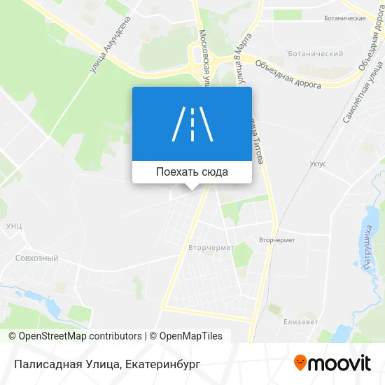Карта Палисадная Улица