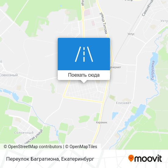 Карта Переулок Багратиона