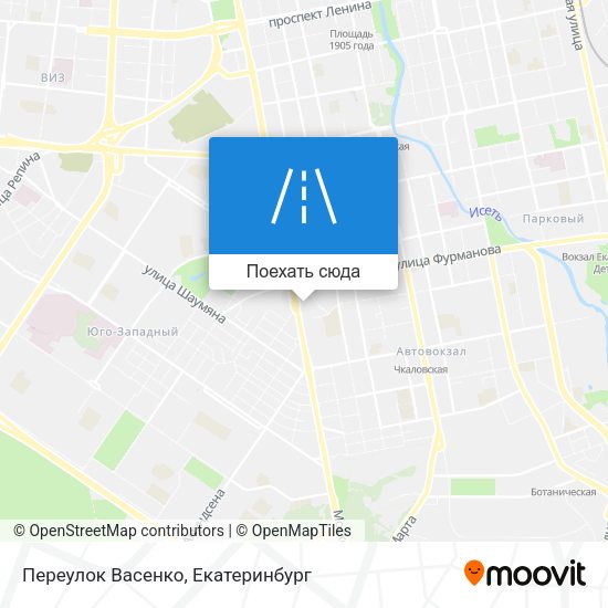 Карта Переулок Васенко