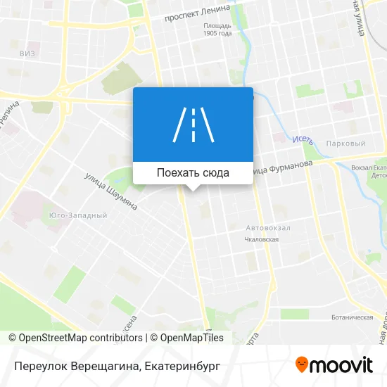 Карта Переулок Верещагина
