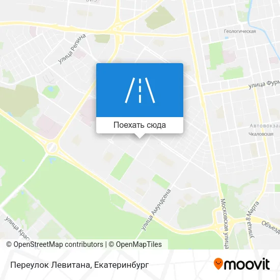 Карта Переулок Левитана