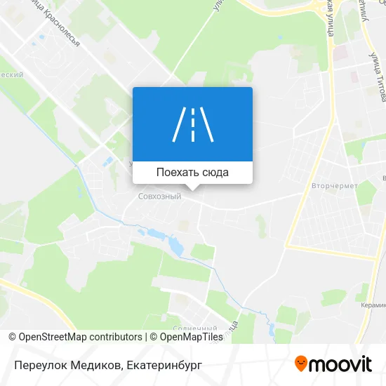 Карта Переулок Медиков