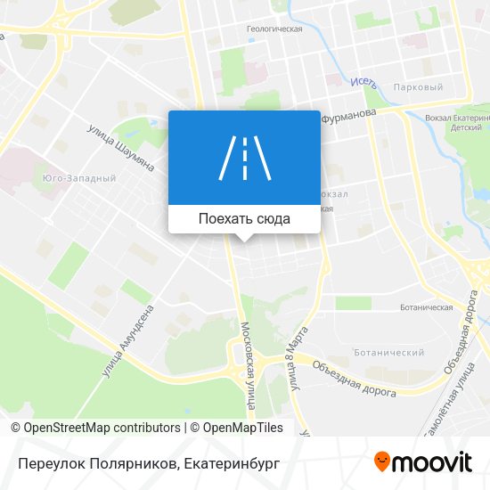 Карта Переулок Полярников