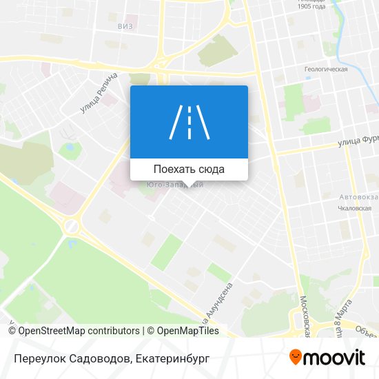 Карта Переулок Садоводов