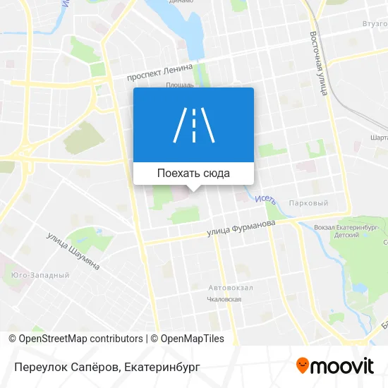 Карта Переулок Сапёров