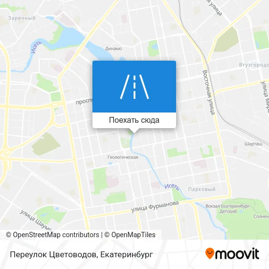 Карта Переулок Цветоводов