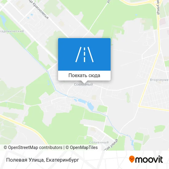 Карта Полевая Улица