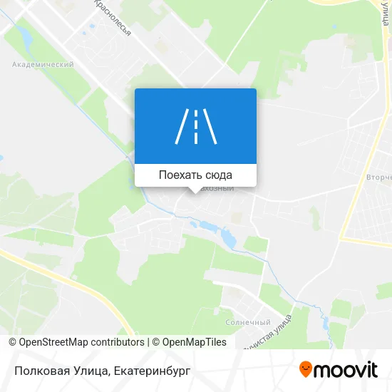 Карта Полковая Улица