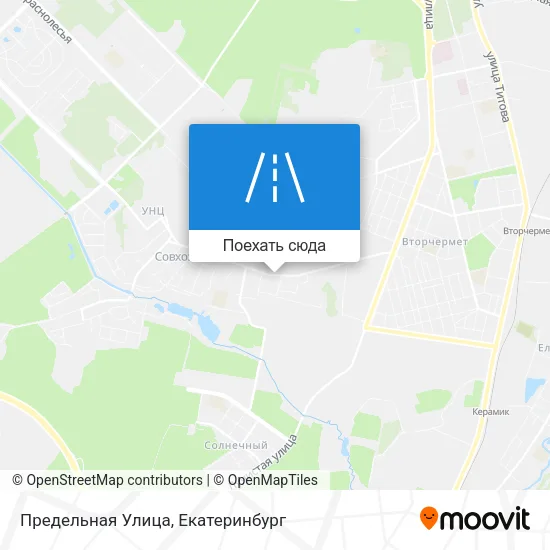 Карта Предельная Улица