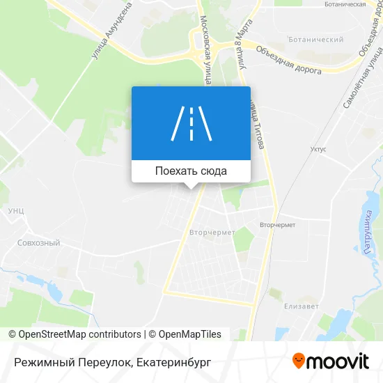 Карта Режимный Переулок