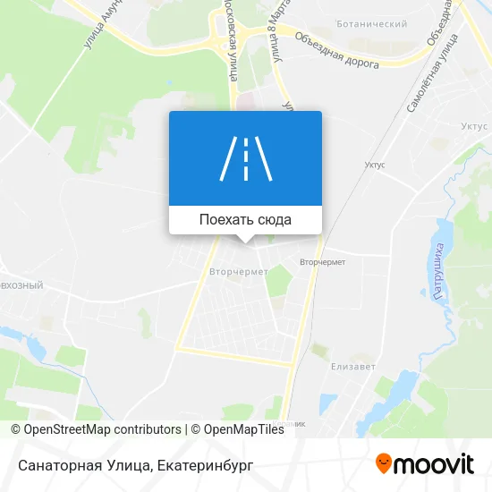 Карта Санаторная Улица