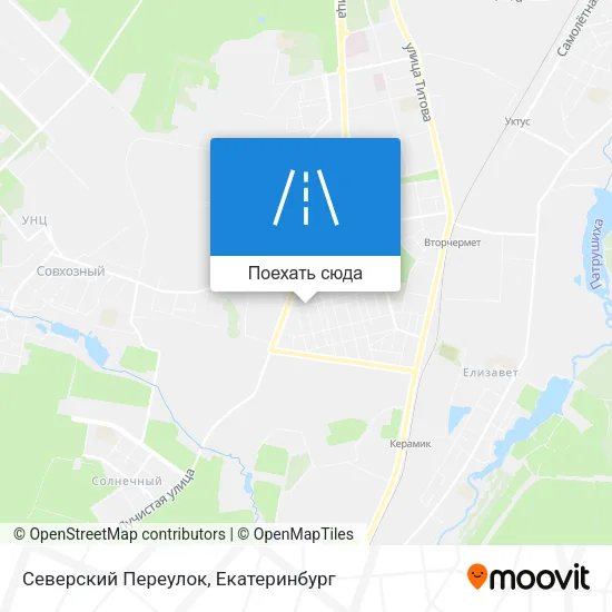 Карта Северский Переулок