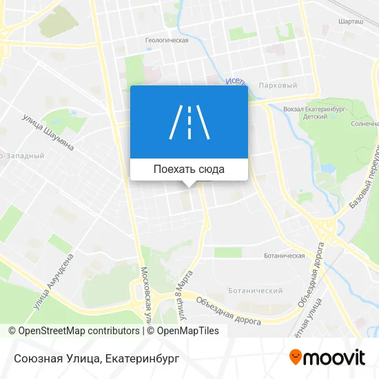 Карта Союзная Улица