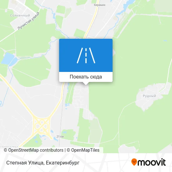 Карта Степная Улица