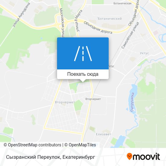 Карта Сызранский Переулок