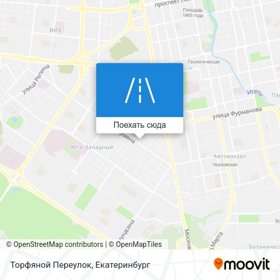 Карта Торфяной Переулок