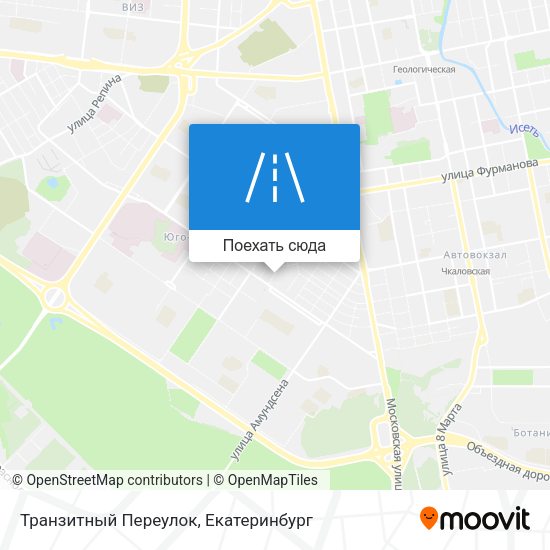 Карта Транзитный Переулок