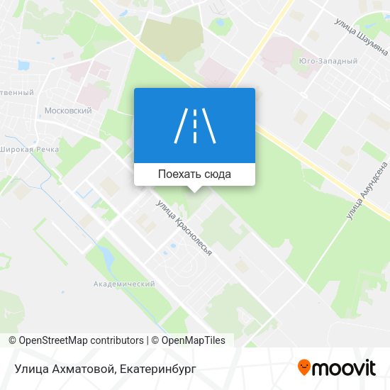 Карта Улица Ахматовой