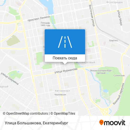 Карта Улица Большакова