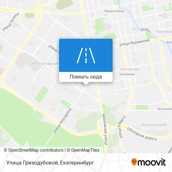Карта Улица Гризодубовой