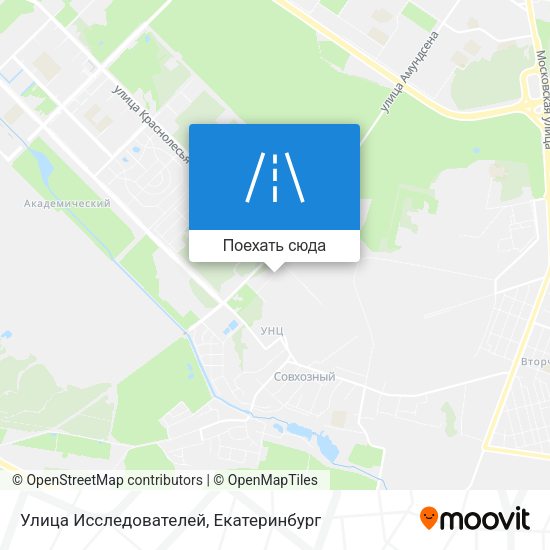 Карта Улица Исследователей