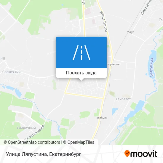 Карта Улица Ляпустина