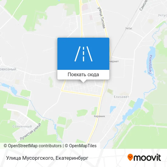 Карта Улица Мусоргского
