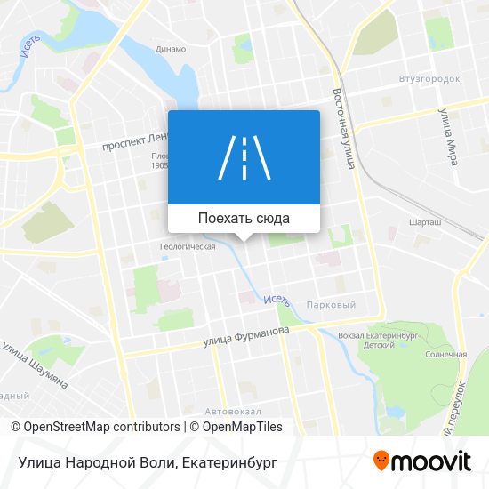 Карта Улица Народной Воли