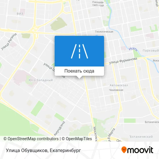 Карта Улица Обувщиков