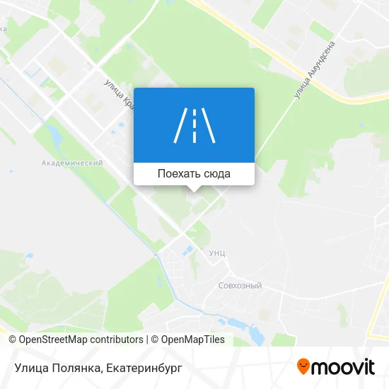 Карта Улица Полянка