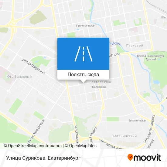 Карта Улица Сурикова