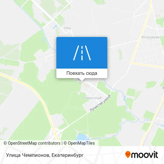 Карта Улица Чемпионов