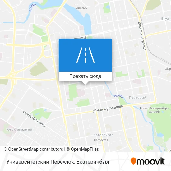 Карта Университетский Переулок