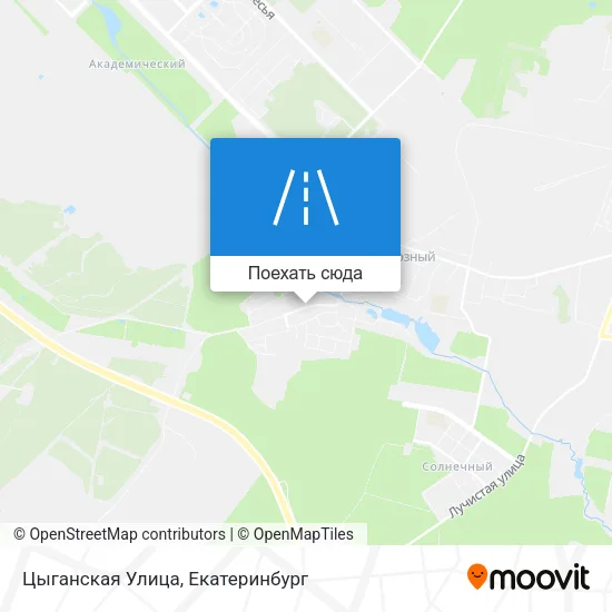 Карта Цыганская Улица