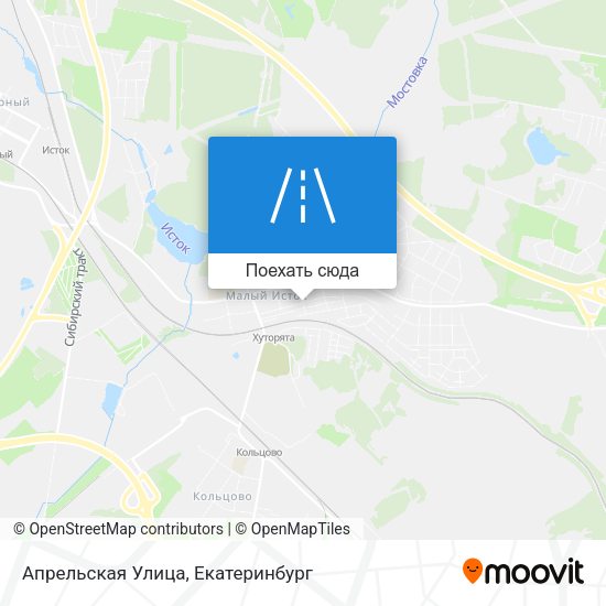 Карта Апрельская Улица
