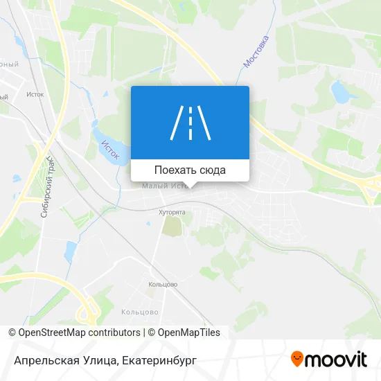 Карта Апрельская Улица
